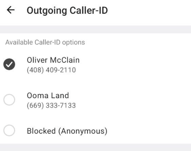 caller id