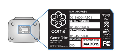 Ooma Telo Air 2 activation and setup, Home Phone